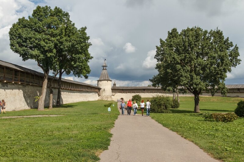 Вид на башню Кутекрома, Псковский край